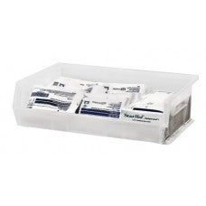 Bin, 10 7/8"L x 16.5"W x 5"H, Clear, 6/ctn (DROP SHIP ONLY)