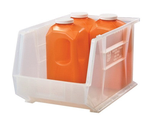 Bin, 18"L x 11"W x 10"H, Clear, 4/ctn (DROP SHIP ONLY)