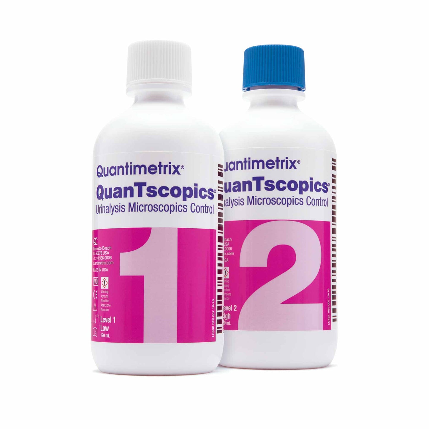 QuanTscopics Urinalysis Microscopics Control, Level 2, 4x120 Ml (US Only) (DROP SHIP ONLY)