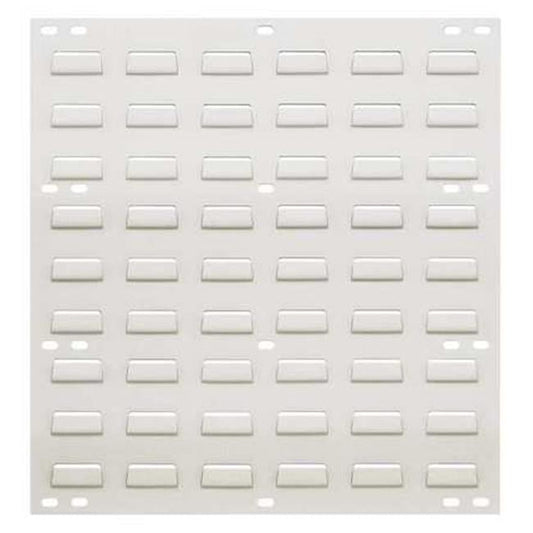 Flat Louvered Panel Only, 18"W x 19"H, Oyster White (DROP SHIP ONLY)