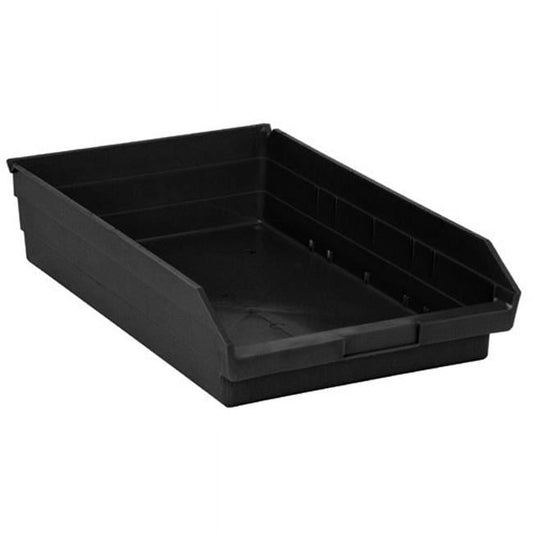 Shelf Bin, 17 7/8" x 11 1/8" x 4", Black, 8/ctn (DROP SHIP ONLY)