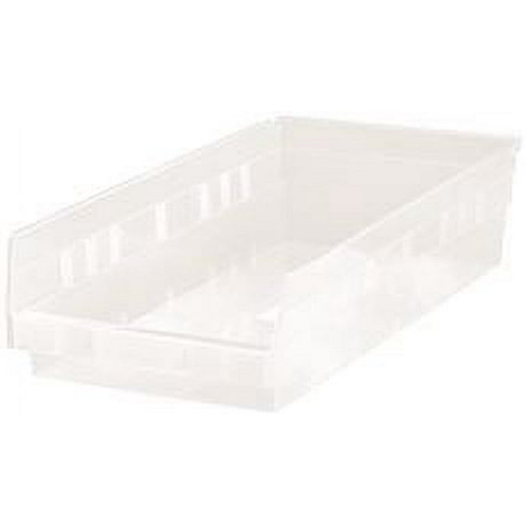 Shelf Bin, 17 7/8" x 6 5/8" x 4", Clear, 20/ctn (DROP SHIP ONLY)