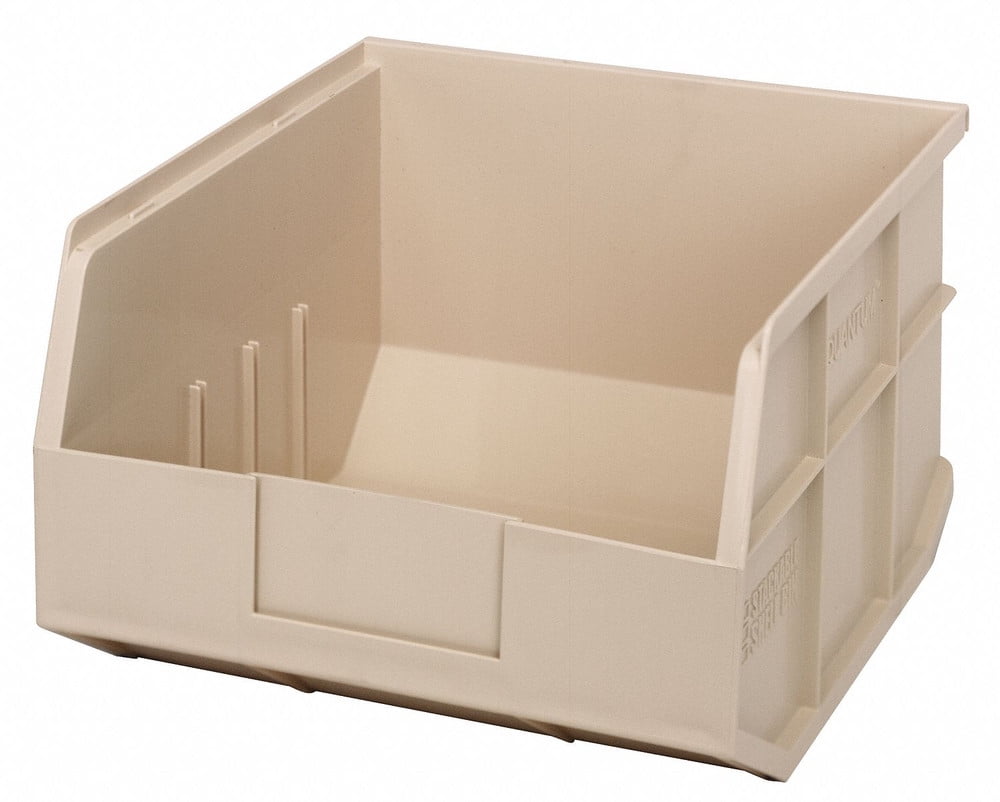Stackable Shelf Bin, 12" x 11" x 7", Ivory, 6/ctn (DROP SHIP ONLY)