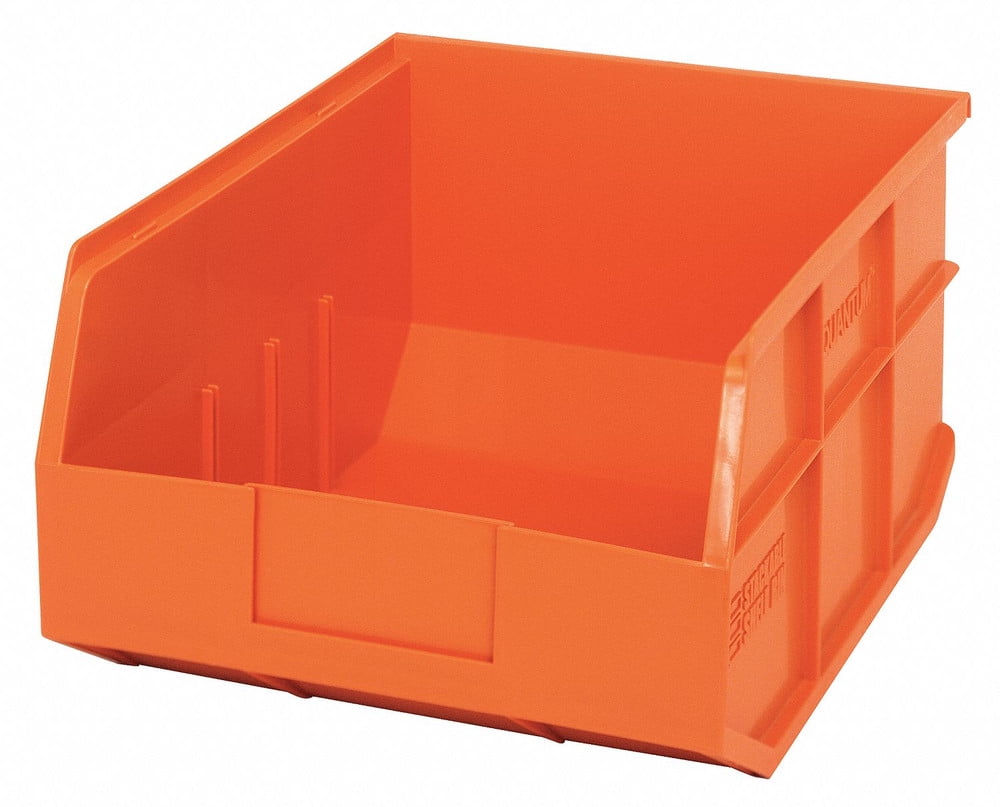 Stackable Shelf Bin, 14" x 11" x 7", Orange, 6/ctn (DROP SHIP ONLY)