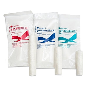 Soft BiteBlock, 3/4" DIA x 2.75", Medium Packaged, Non-Sterile, 100/bx, 3bx/cs
