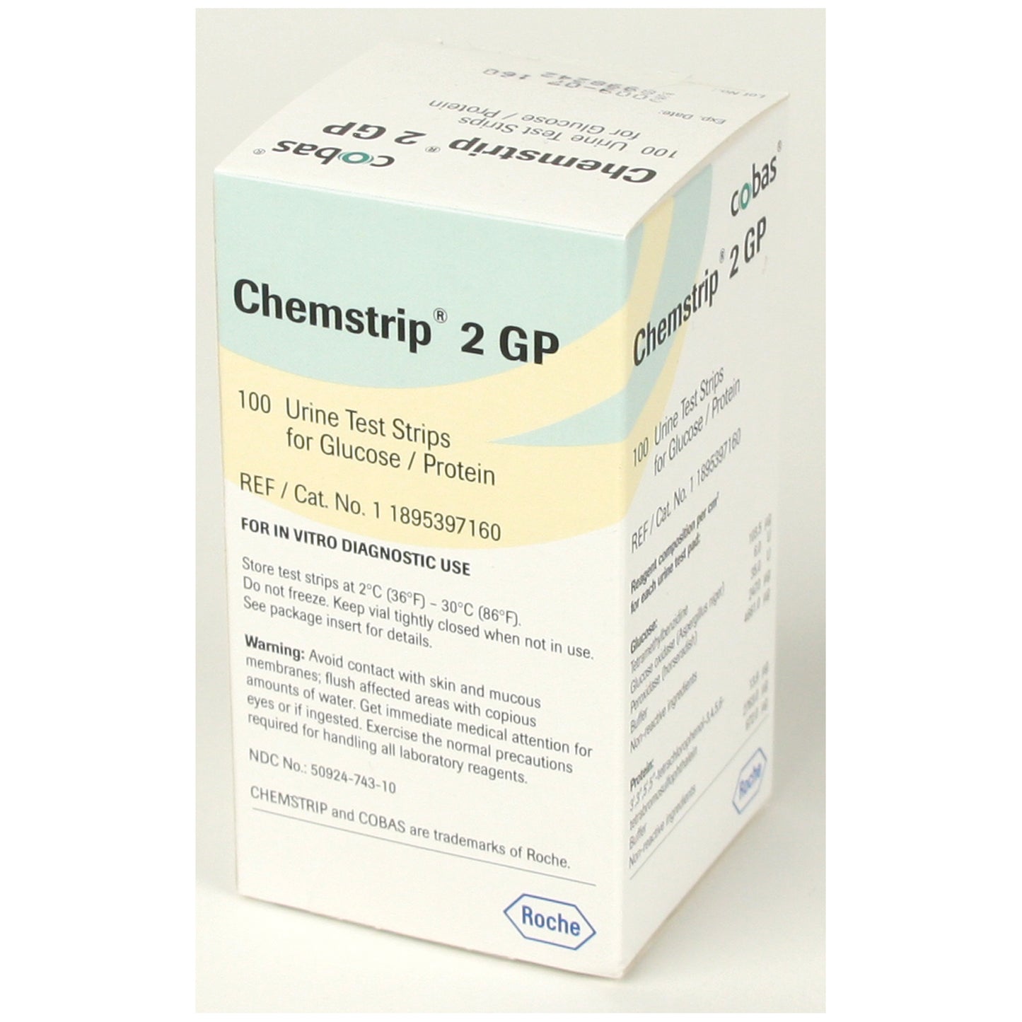 Chemstrip 2 GP (Protein, Glucose), CLIA Waived, 100/vial (Minimum Expiry Lead is 90 days) (Item is Non-Returnable) (Continental US Only) 