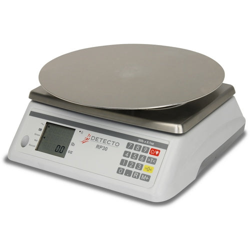 Rotating Platter Scale, 13" Round Platter, 30 lb x 0.1 oz / 15 kg x 5 g (DROP SHIP ONLY)
