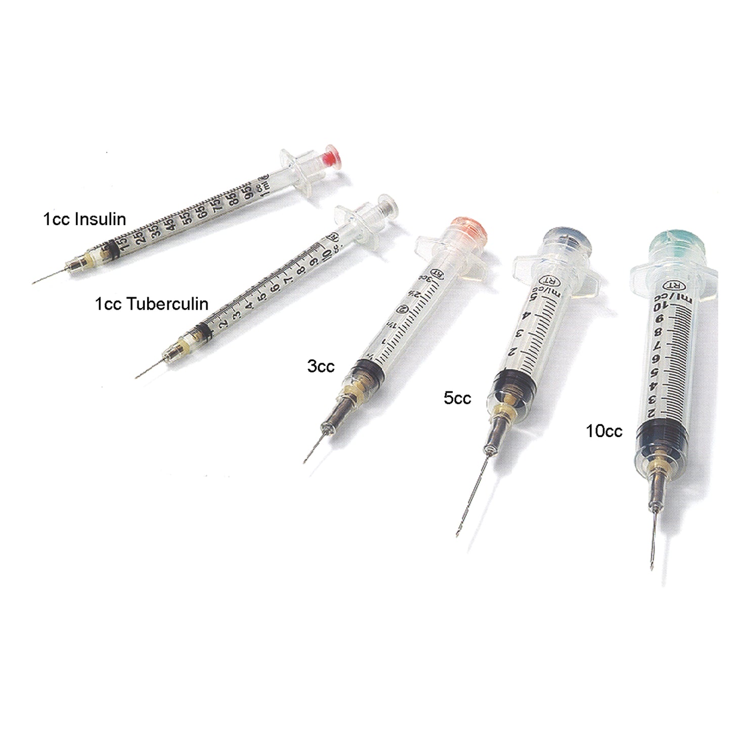 Safety Syringe with Hypodermic Needle, 3ml, 21G x 1", 100/bx, 6 bx/cs