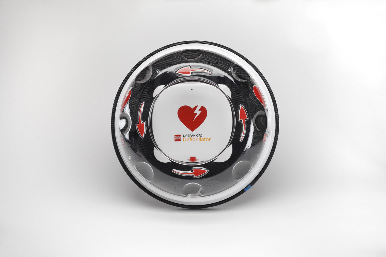 AED Wall Cabinet, Rotaid Solid Plus, Heat, With Alarm, Red (DROP SHIP ONLY) (Continental US Only)