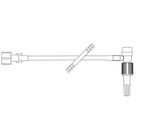 Extension Set, T-Connector, Standard Bore, Interlink Injection Site, Retractable T-Connector, 0.98 ml, 5.2" Length, Non-Pyrogenic, Non-DEHP, Sterile, 200/cs (Rx) (Continental US Only)  (Product Access Restricted. Check with your sales rep to verify eligibility) (Item on Manufacturer Allocation - Inventory Limited when Available)