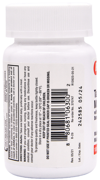 Tab-A-Vite, Iron, Beta Carotene Tablets, 100s, 24/cs NDC# 80681-0063-001 (US Only)