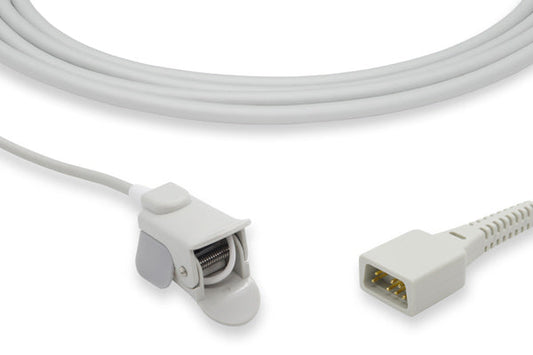 Short SpO2 Sensor, 3.5ft, Pediatric Clip, Nonin Compatible w/ OEM: PR-A120-1014N, 01-03-0121, 01-02-0106, 8000AP, 2360-010 (DROP SHIP ONLY) (Freight Terms are Prepaid & Added to Invoice - Contact Vendor for Specifics)