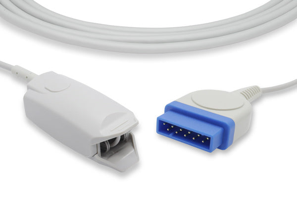 Direct-Connect SpO2 Sensor, GE Medical (OxiMax), 9 Foot Cable 2025350-001: Adult Clip, GE Healthcare > Corometrics Compatible Direct-Connect SpO2 Sensor, Reusable (DROP SHIP ONLY) (Freight Terms are Prepaid & Added to Invoice - Contact Vendor for Specifics)
