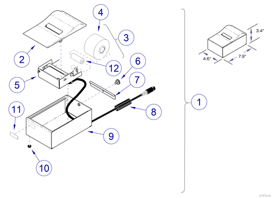 Printer Cover Plate (US Only) (DROP SHIP ONLY) (Delivery Info Sheet Required)
