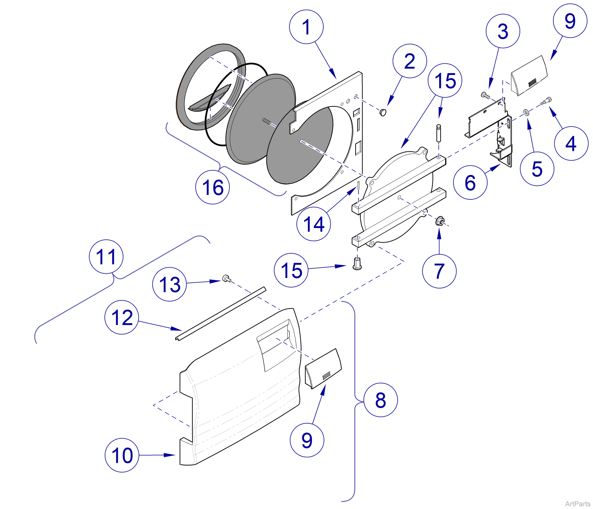 Kit, Door Cover, M9-04X (US Only) (DROP SHIP ONLY) (Delivery Info Sheet Required)