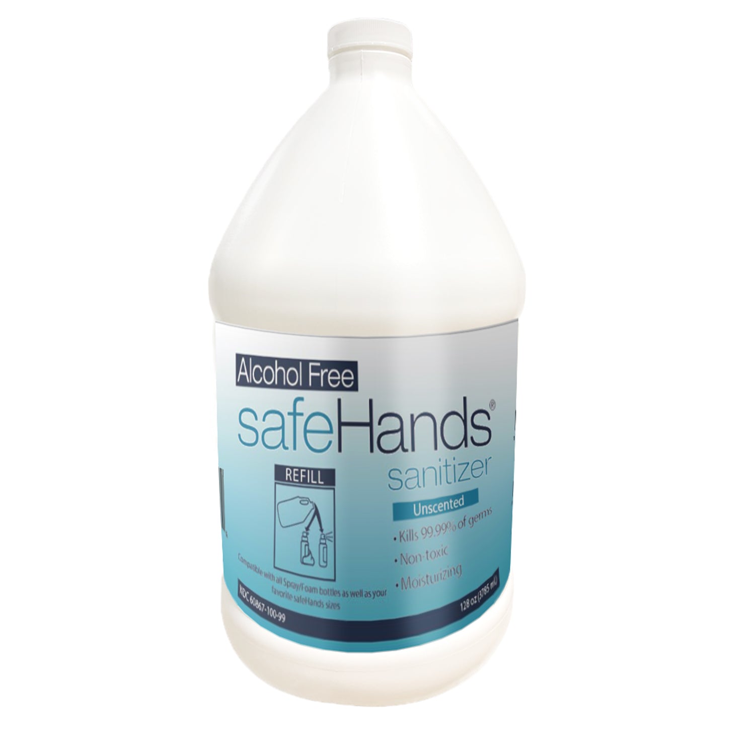 Hand Sanitizer, w/ Pump, Alcohol-Free, Foaming, 128oz, 4/cs (Minimum Order Requirement See Vendor Information Page) (DROP SHIP ONLY)