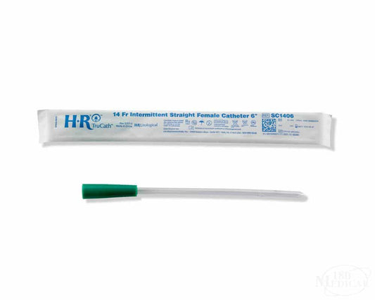 TruCath Intermittent Straight Female Catheter, 16fr, 6", 30/bx, 10bx/cs