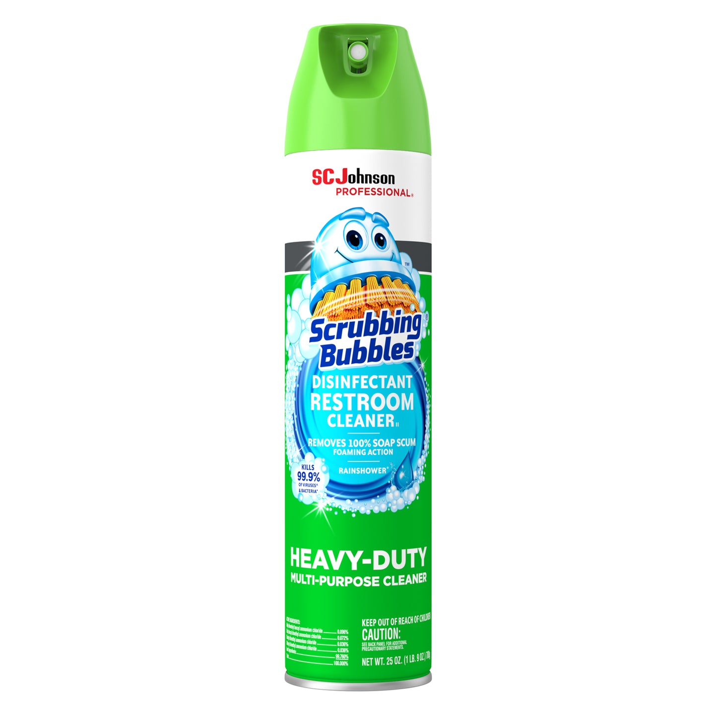 Scrubbing Bubbles Disinfectant Restroom Cleaner II, Aerosol Can, 25oz 12/cs (Item is considered HAZMAT and cannot ship via Air or to AK, GU, HI, MP, PR, VI)