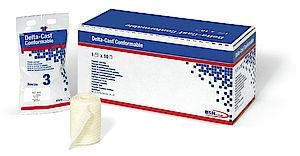 Delta-Cast Conformable Casting Tape, Polyester, 2" x 4 yd, Black, 10/bx (Continental US Only)