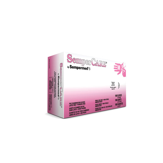 Exam Glove, Vinyl, Smooth, Medium, Powder Free (PF), Beaded Cuff, Ambidextrous, 100/bx, 10 bx/cs (60 cs/plt)