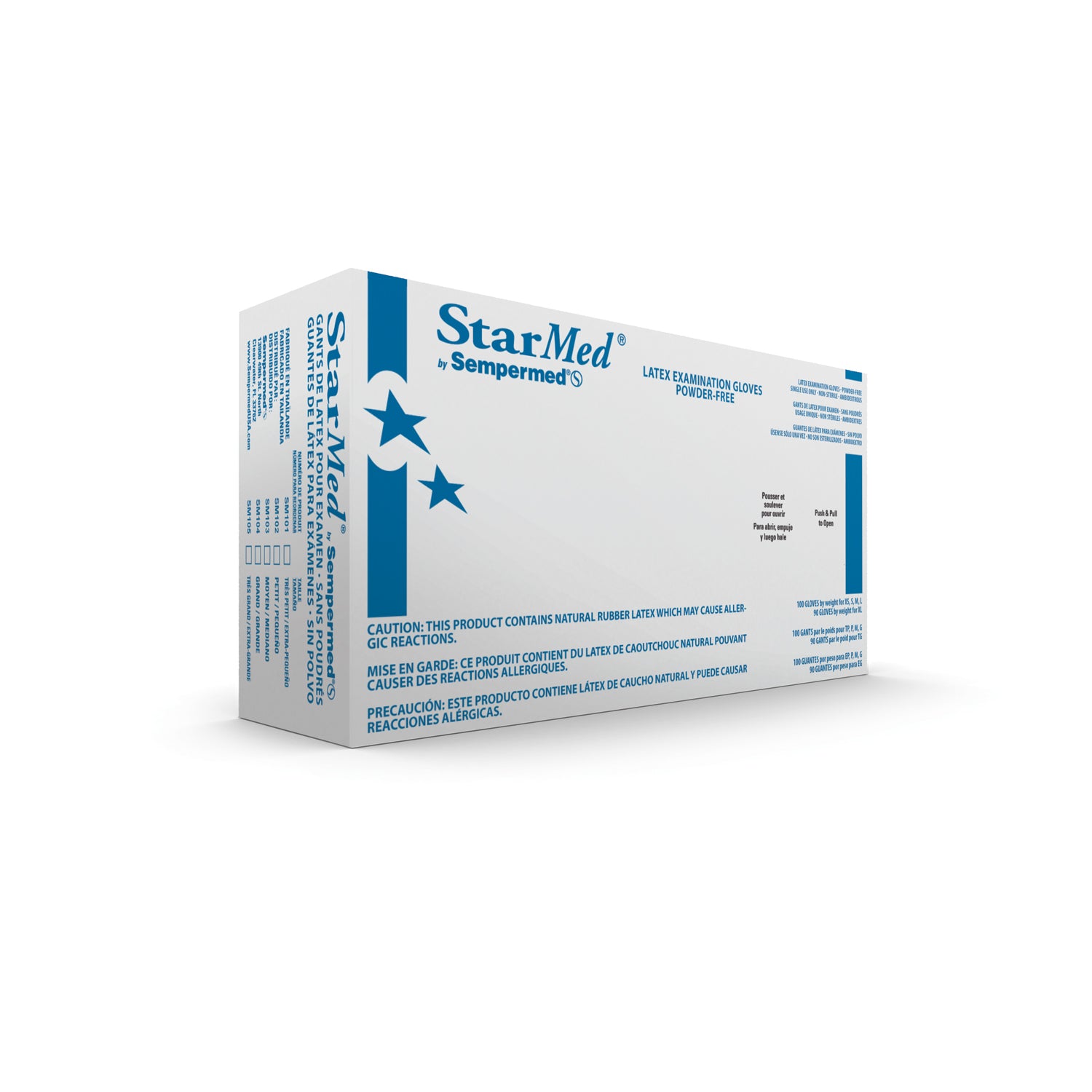 Latex Exam Glove, Powder-Free Small, 100/bx, 10 bx/cs