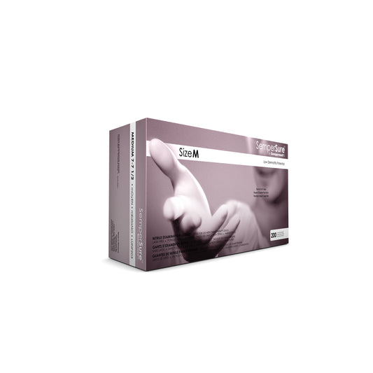 Exam Glove, Nitrile, Textured, Medium, Powder Free 200/bx, 10 bx/cs