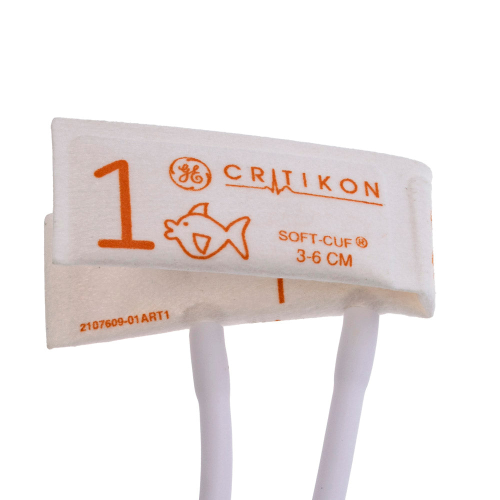 Cuff, Size 1, 2-Tube Neo-Snap Connector, Orange, 20/pk (Continental US Only)