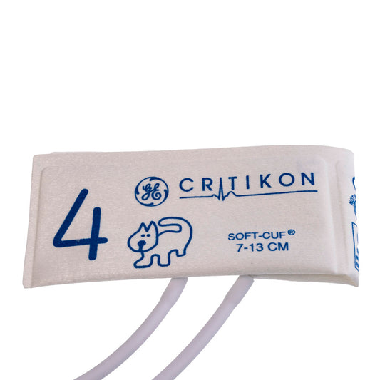 Cuff, Size 4, 2-Tube Neo-Snap Connector, Navy, 20/pk (Continental US Only)