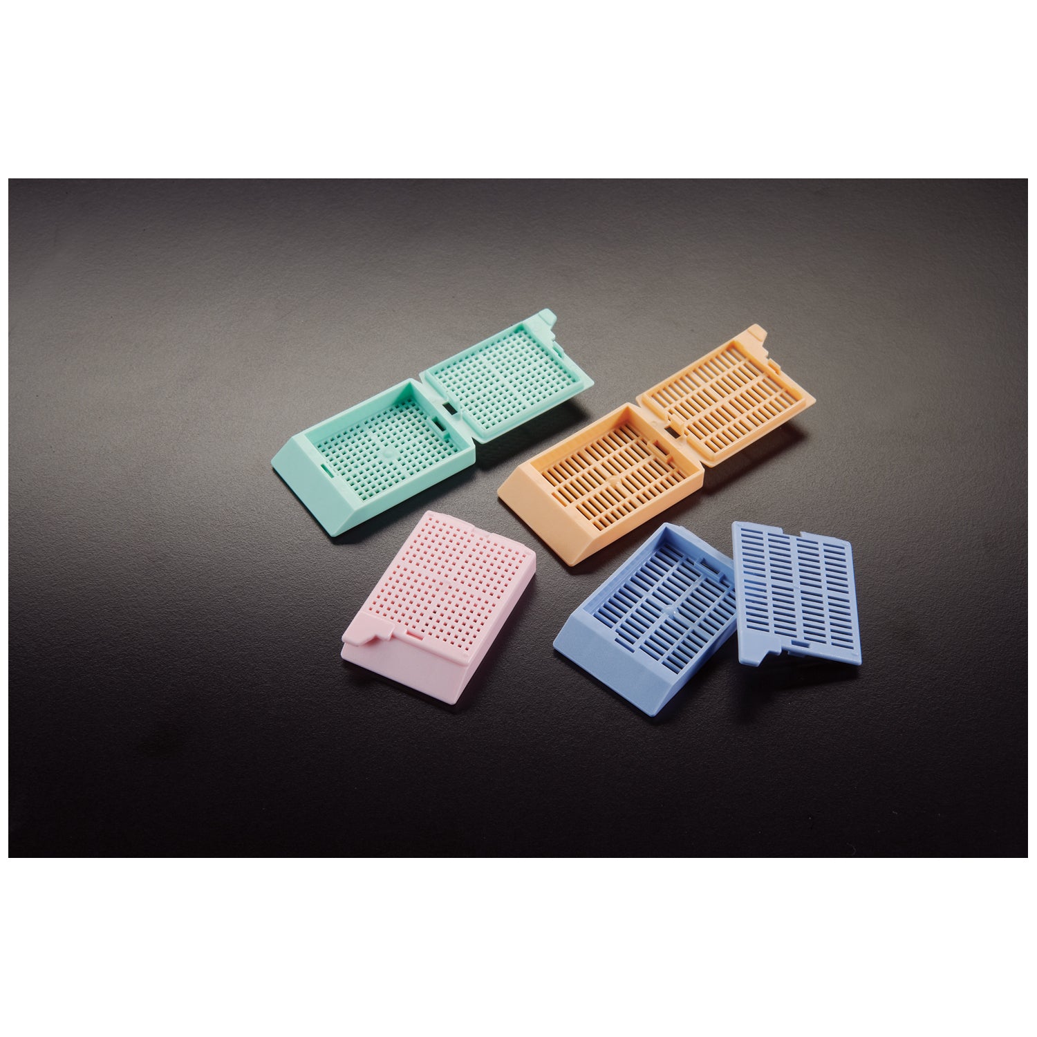 Embedding Cassette & Lid, Gray, 500/bx, 3 bx/cs