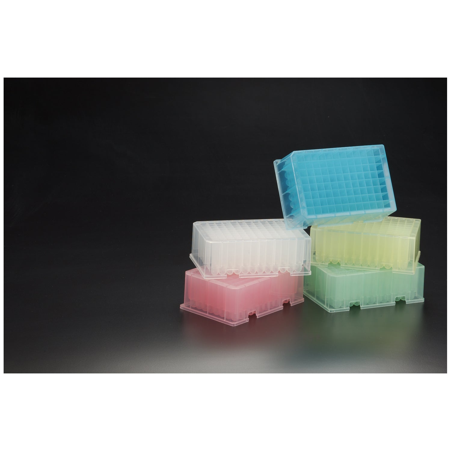 Deep Square Well Plate, Round Bottom, 2.2mL, Natural, Polypropylene, 4/pk, 6 pk/cs