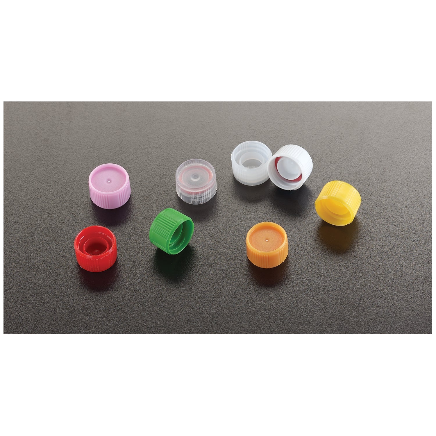 Flat Caps, O-Ring Seal, Lilac, 1000/cs
