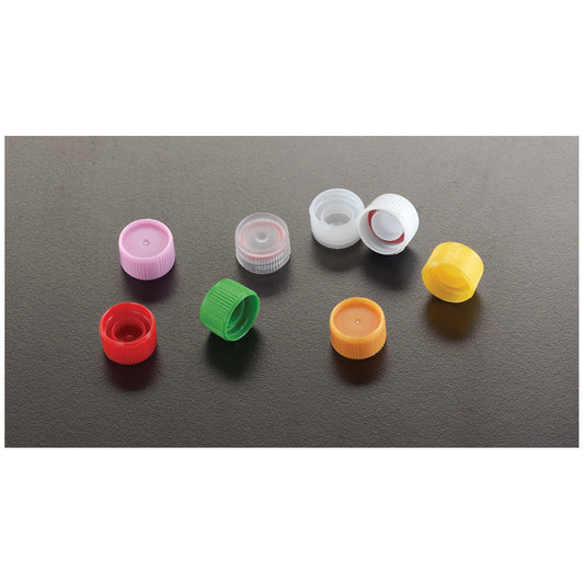 Flat Caps, O-Ring Seal, Natural, 1000/cs