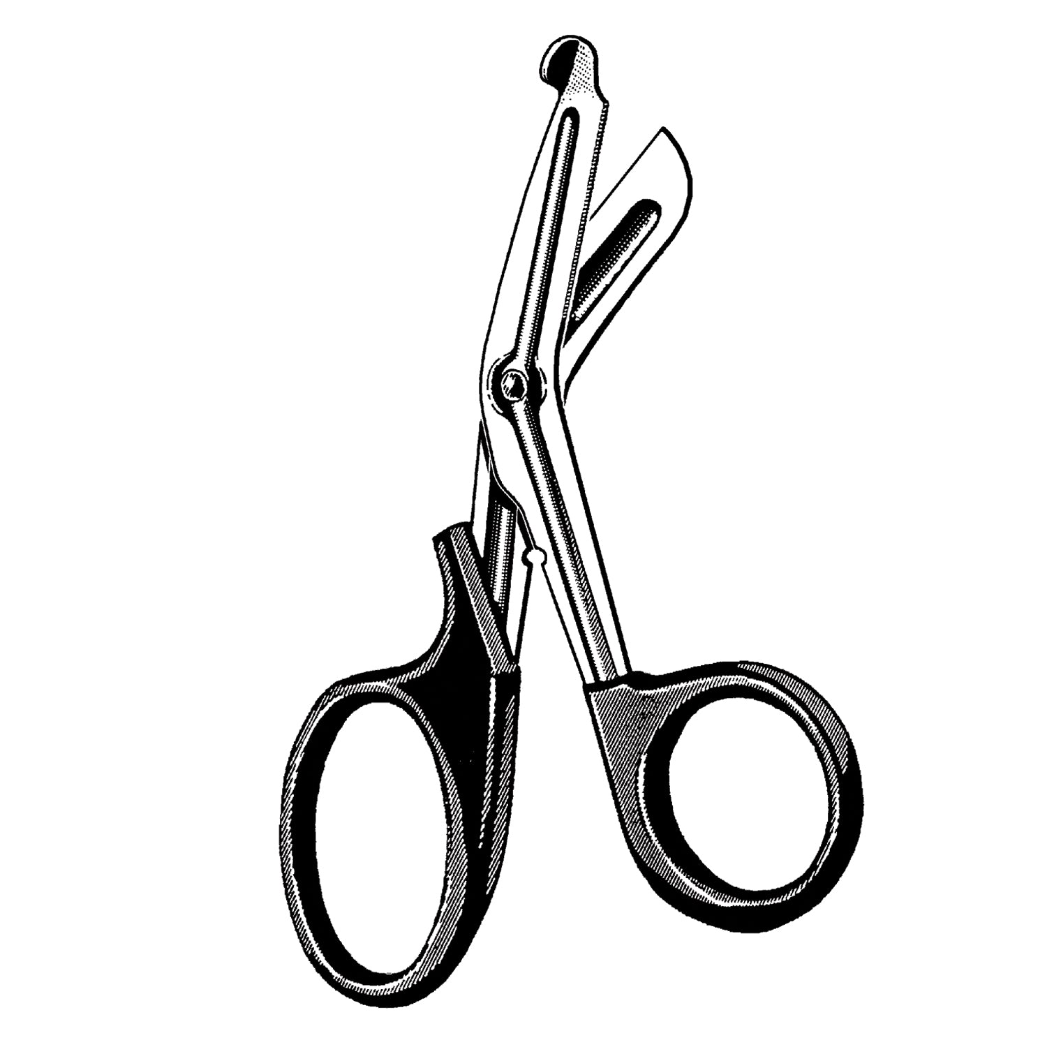Multi-Cut Utility Scissors, Blue, Angled, Serrated, 7.5" Overall Length (DROP SHIP ONLY)