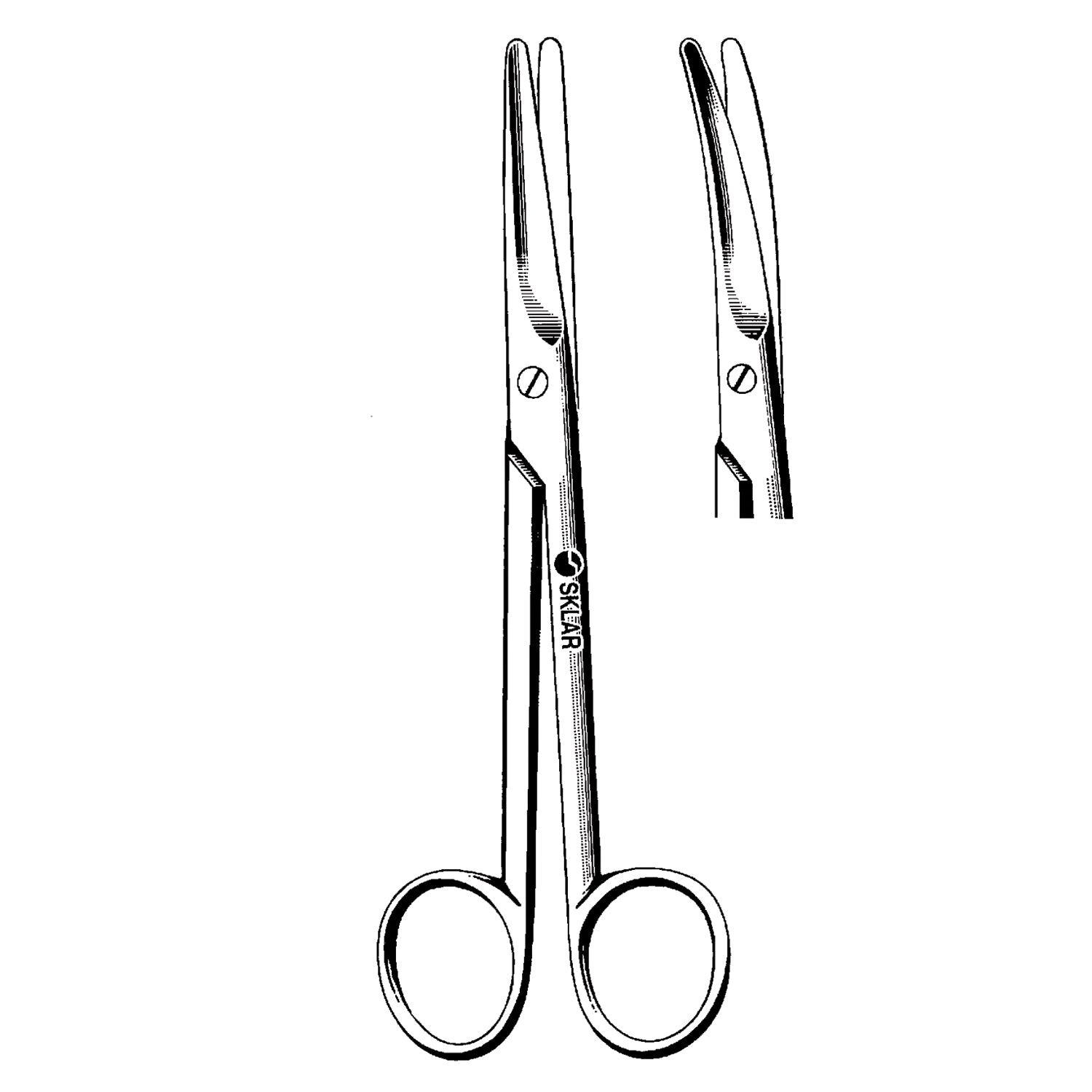 Mayo Dissecting Scissor, Curved, 6.75" (DROP SHIP ONLY)