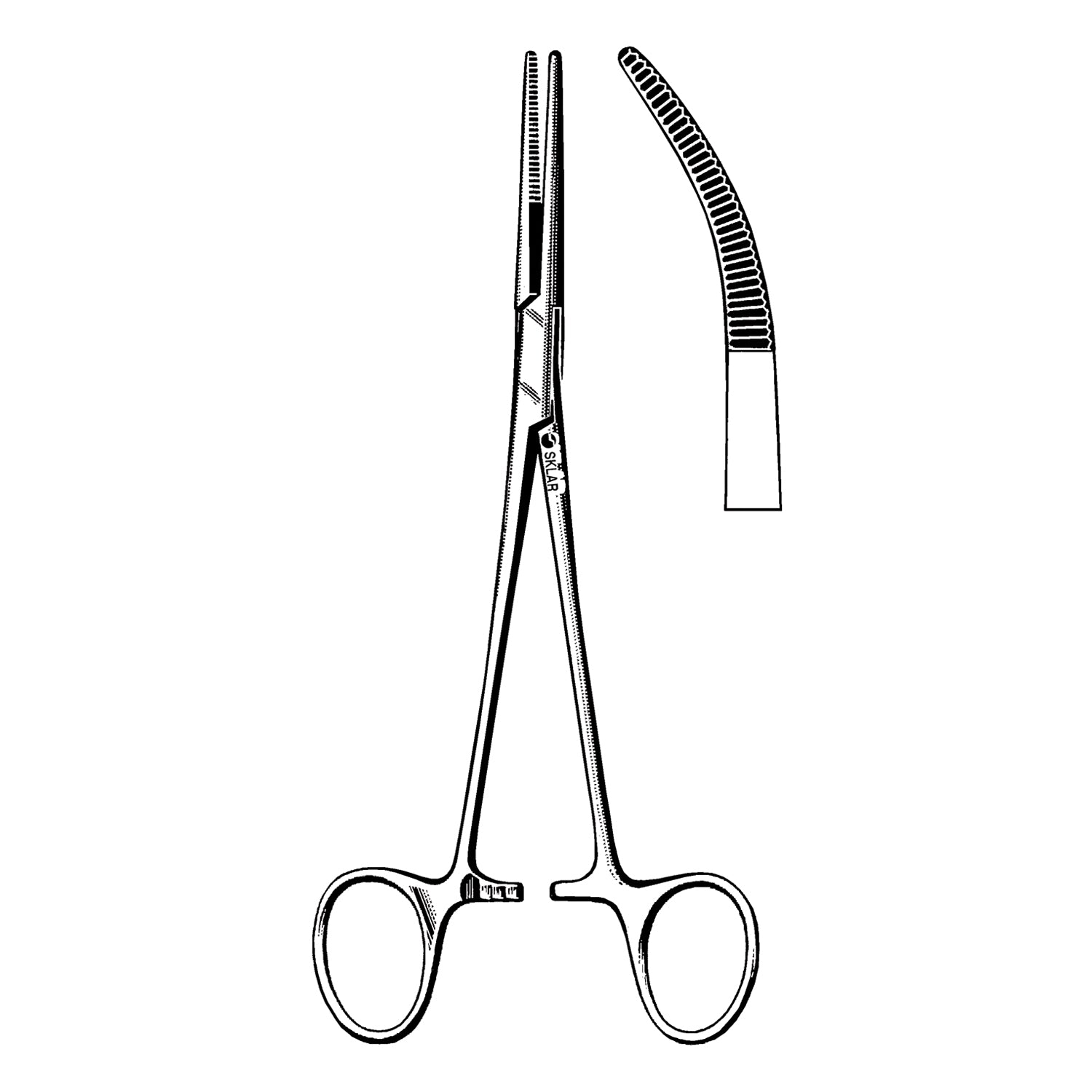 Rankin Kelly Forcep, Curved, 6.25" (DROP SHIP ONLY)