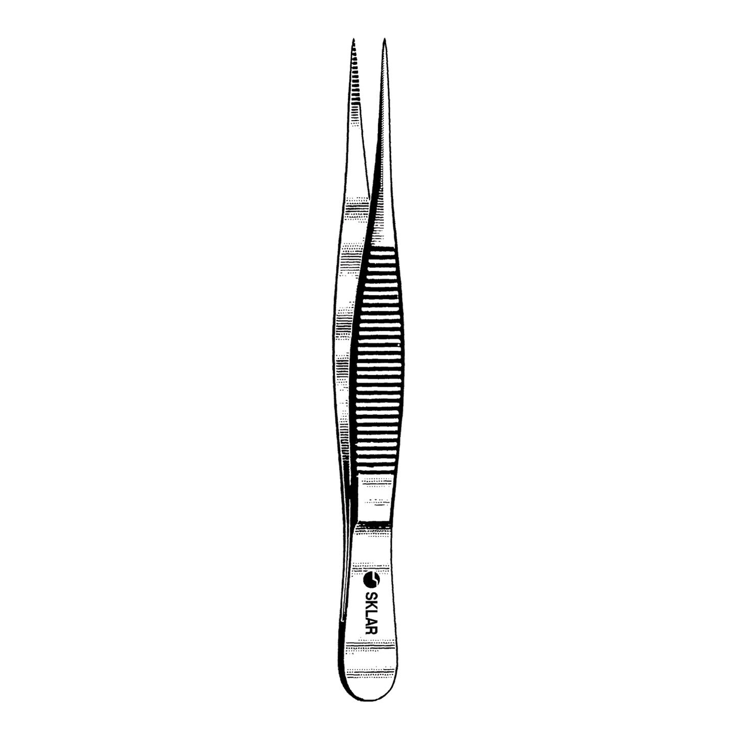 Fine Point Splinter Forcep, Serrated, 3.5" (DROP SHIP ONLY)
