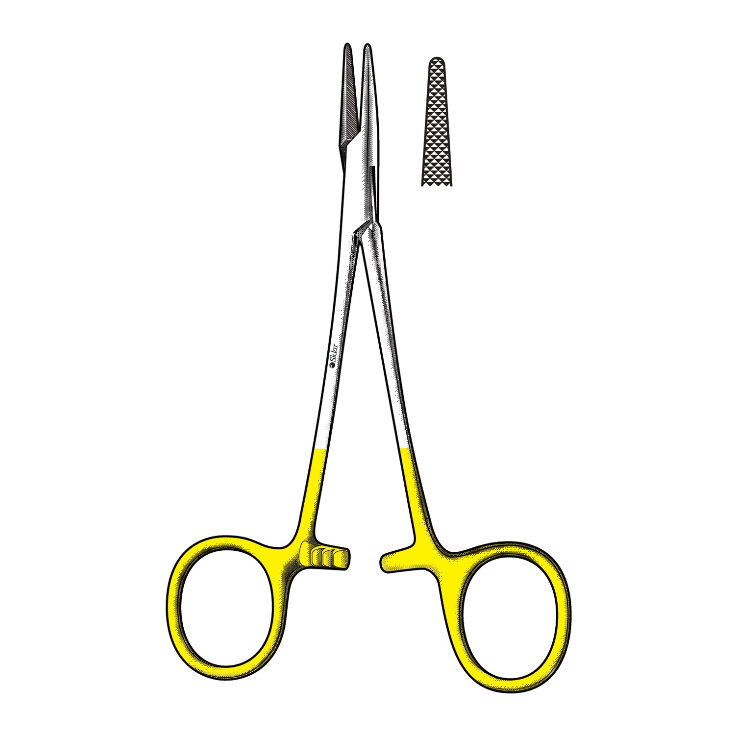 TC Mayo-Hegar Needle Holder, Serrated, 7" (DROP SHIP ONLY)