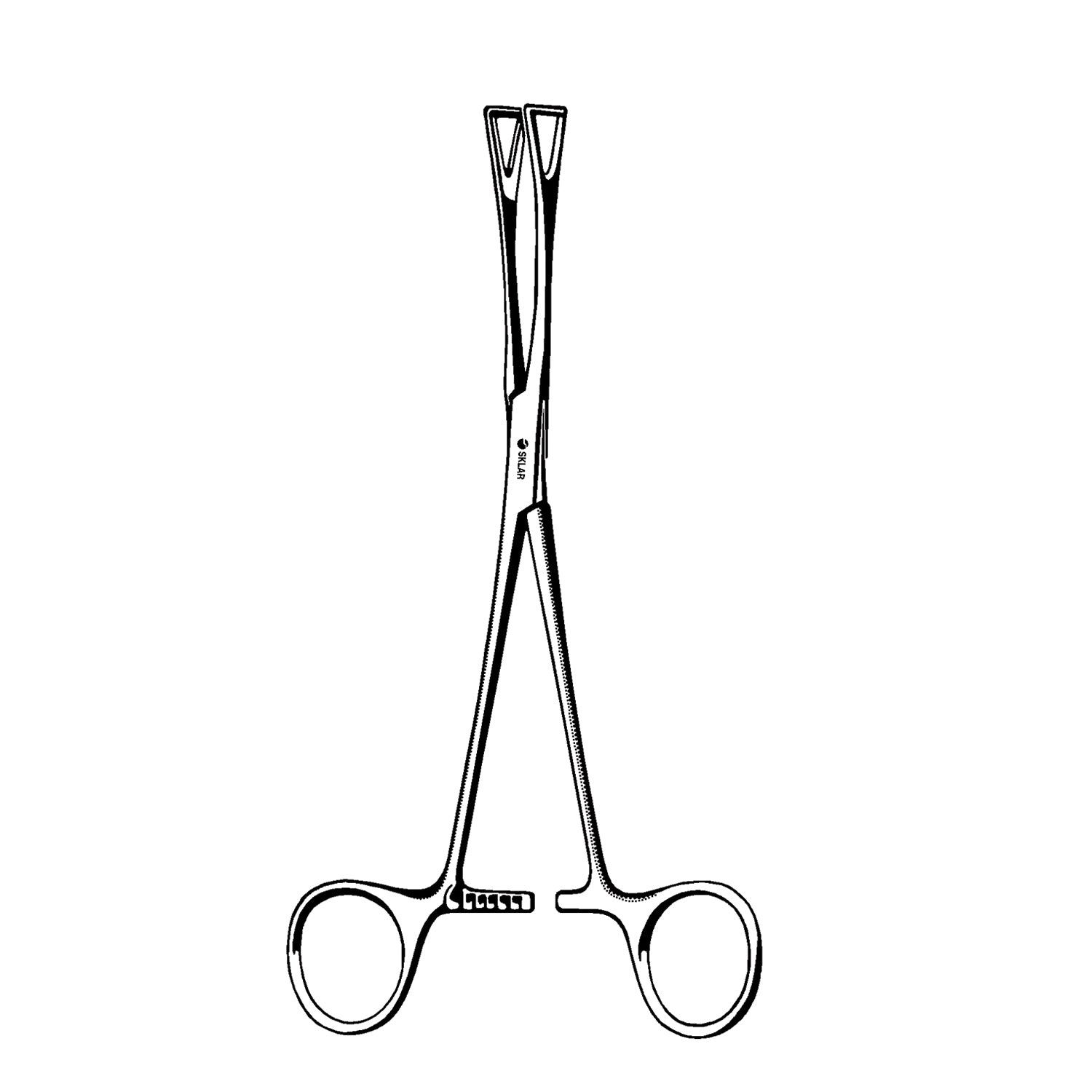 Duval Lung Forceps, 1" Jaw  8" (DROP SHIP ONLY)