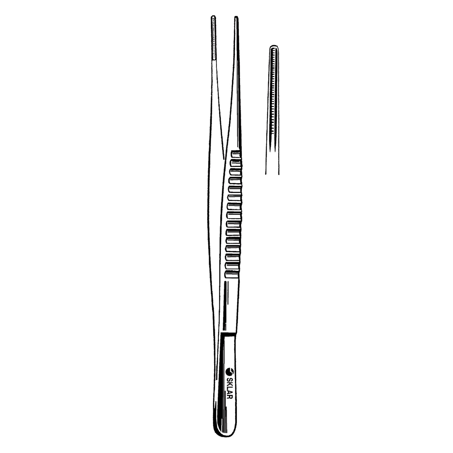 Debakey Atraumatic Forceps, 2mm, 7.75" (DROP SHIP ONLY)