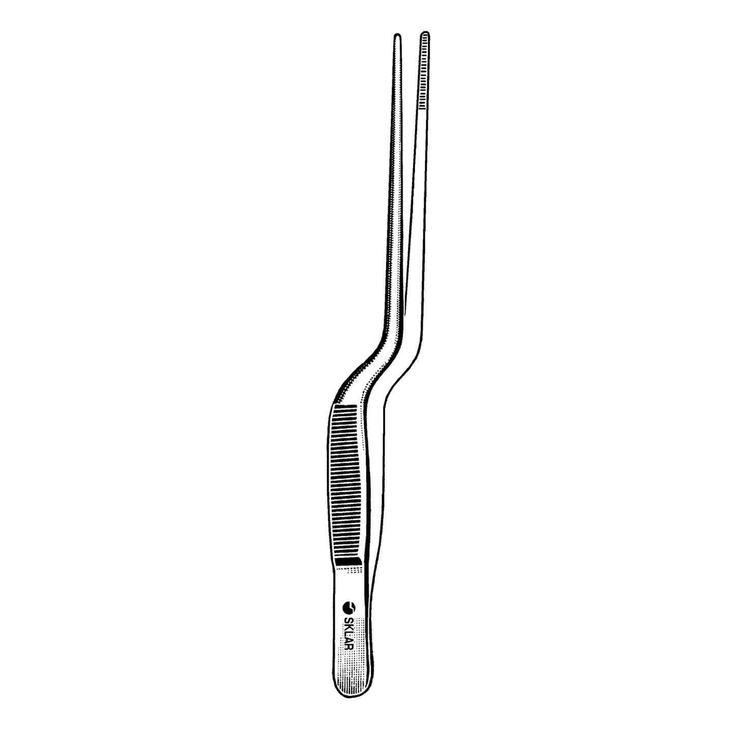 Lucae Bayonet Forceps, Serrated, 5.5" (DROP SHIP ONLY)