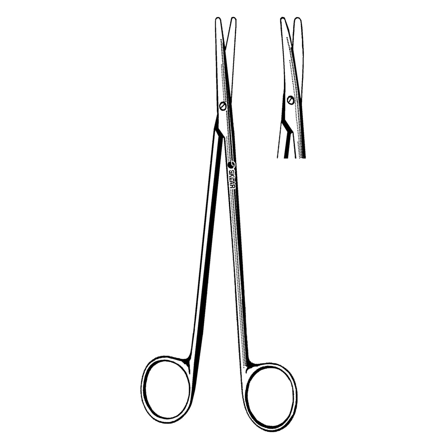 Metzenbaum Dissecting Scissors, Straight, 7" (DROP SHIP ONLY)