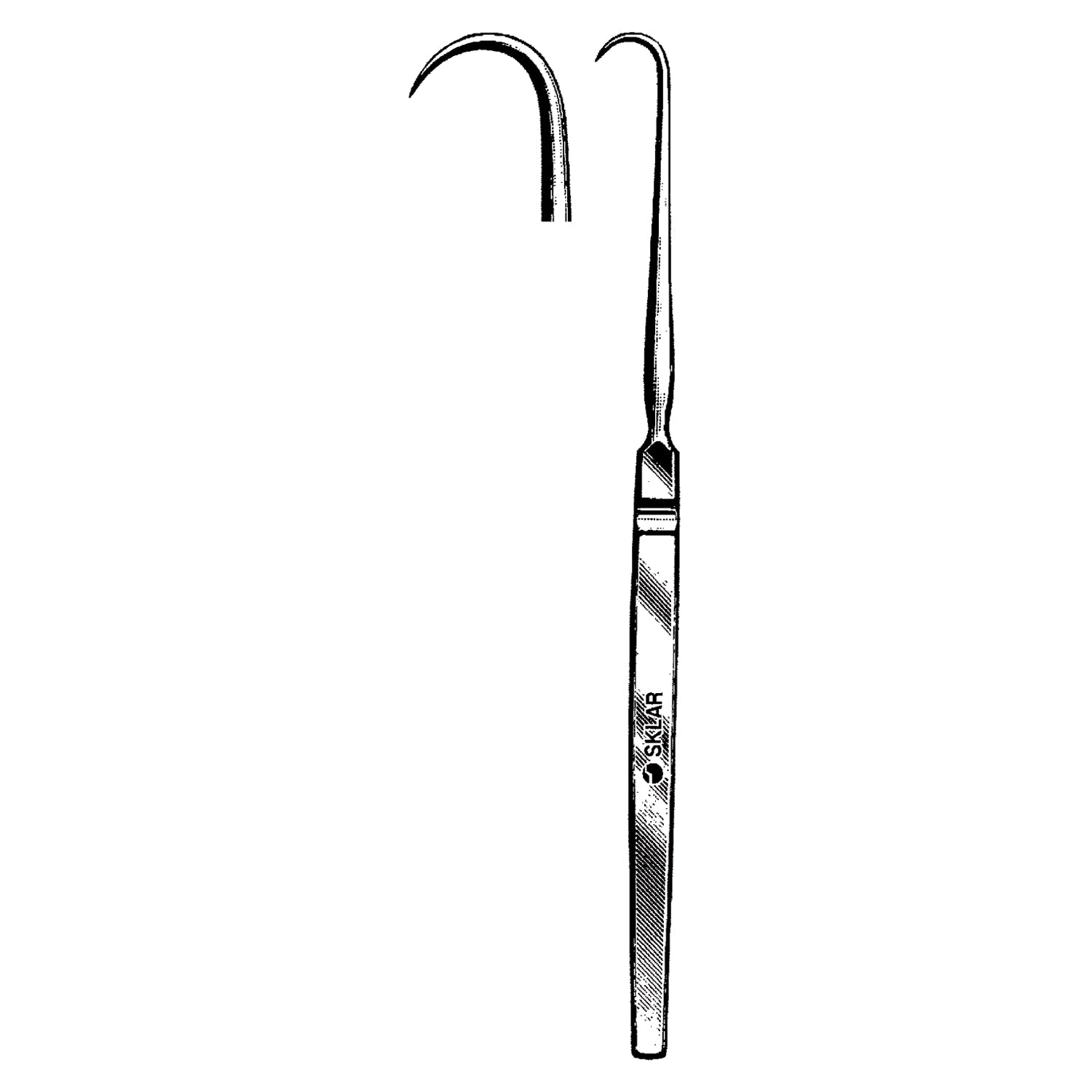 Tracheal Retractor, 1 Prong Sharp, 6.5" (DROP SHIP ONLY)