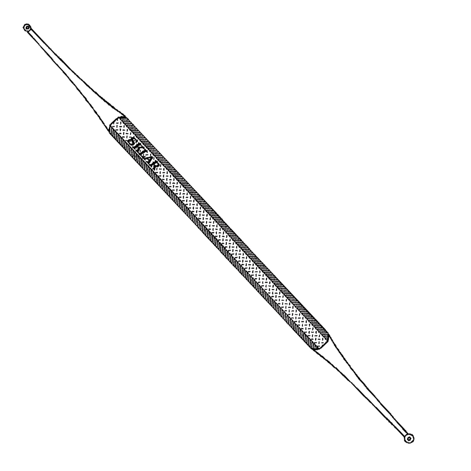 Curette Excavator, Double Ended, #58-1-2, 1.5 X 2mm, 5.5" Overall Length (DROP SHIP ONLY)