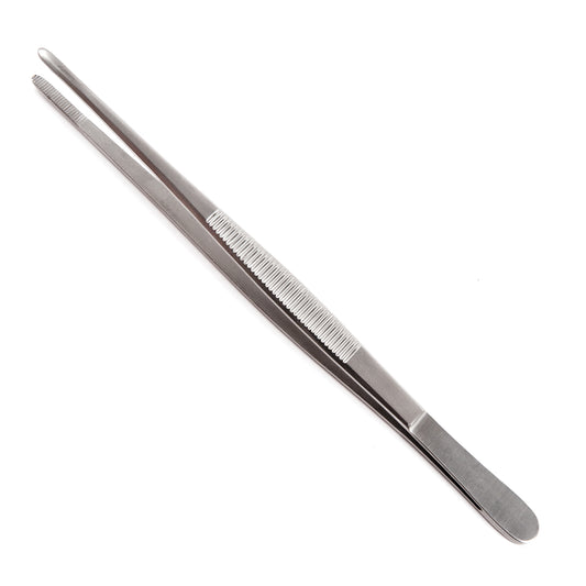 Dressing Forceps, 5" Thump, Serrated, Sterile, 25/cs