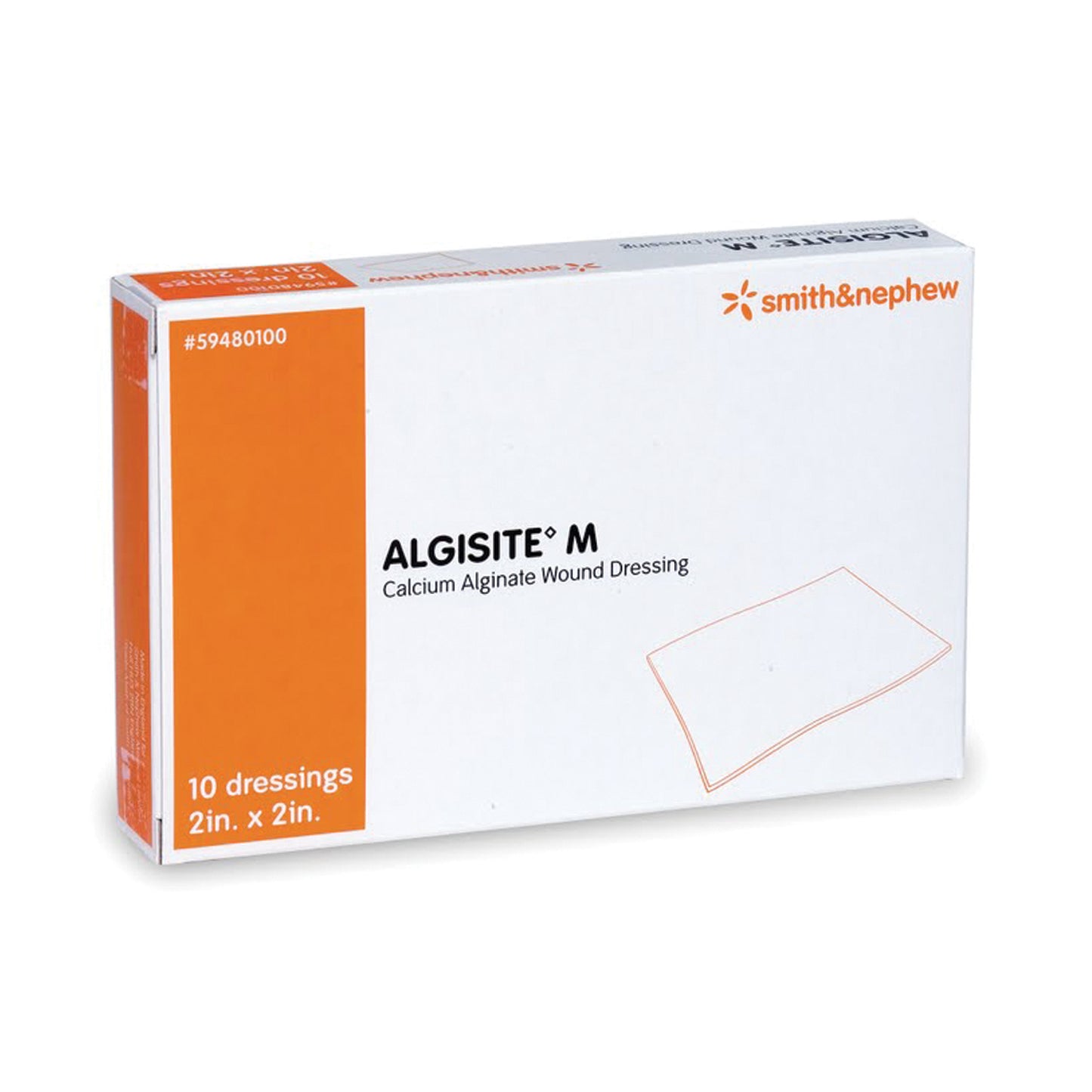 Calcium Alginate Dressing, 2" x 2", 10/pkg, 10 pkg/cs (US Only)