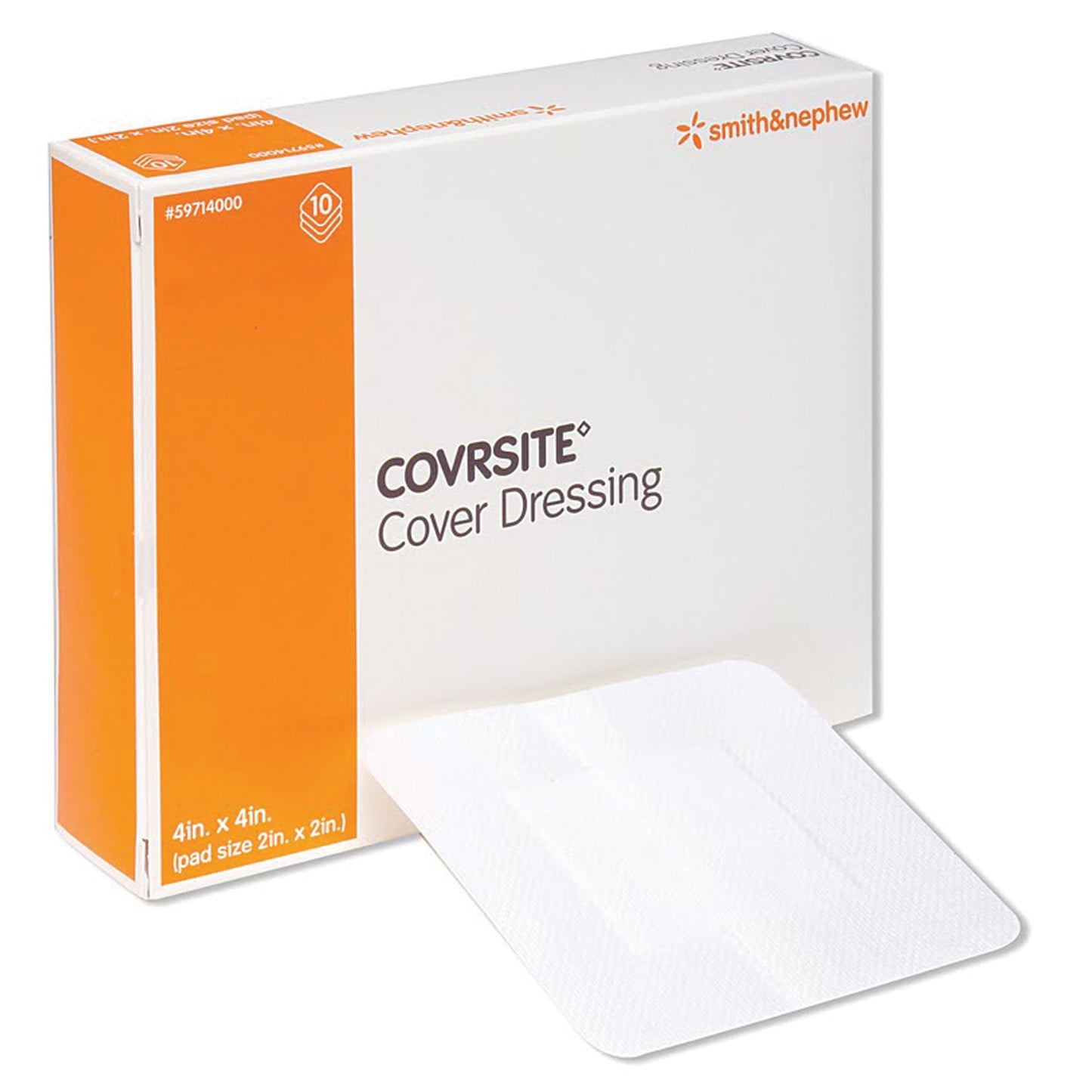 Cover Dressing, 4" x 4", 10/pkg, 10 pkg/cs (US Only)