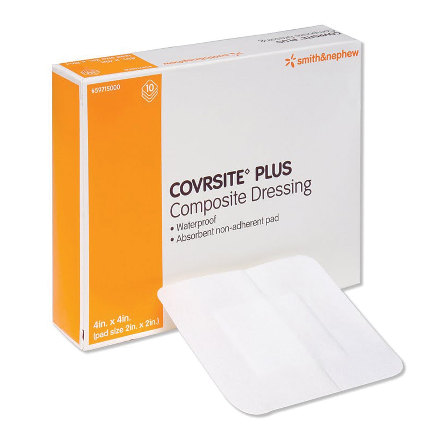 Composite Dressing, 4" x 4", 10/pkg, 10 pkg/cs (US Only)