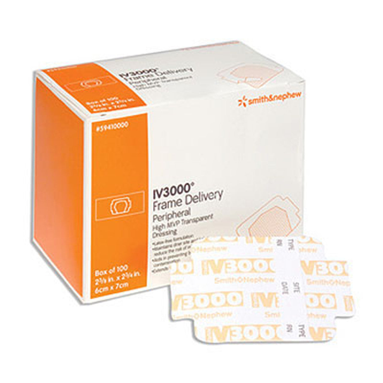 IV Frame Dressing, 4" x 4_", 50/bx, 4 bx/cs (US Only)