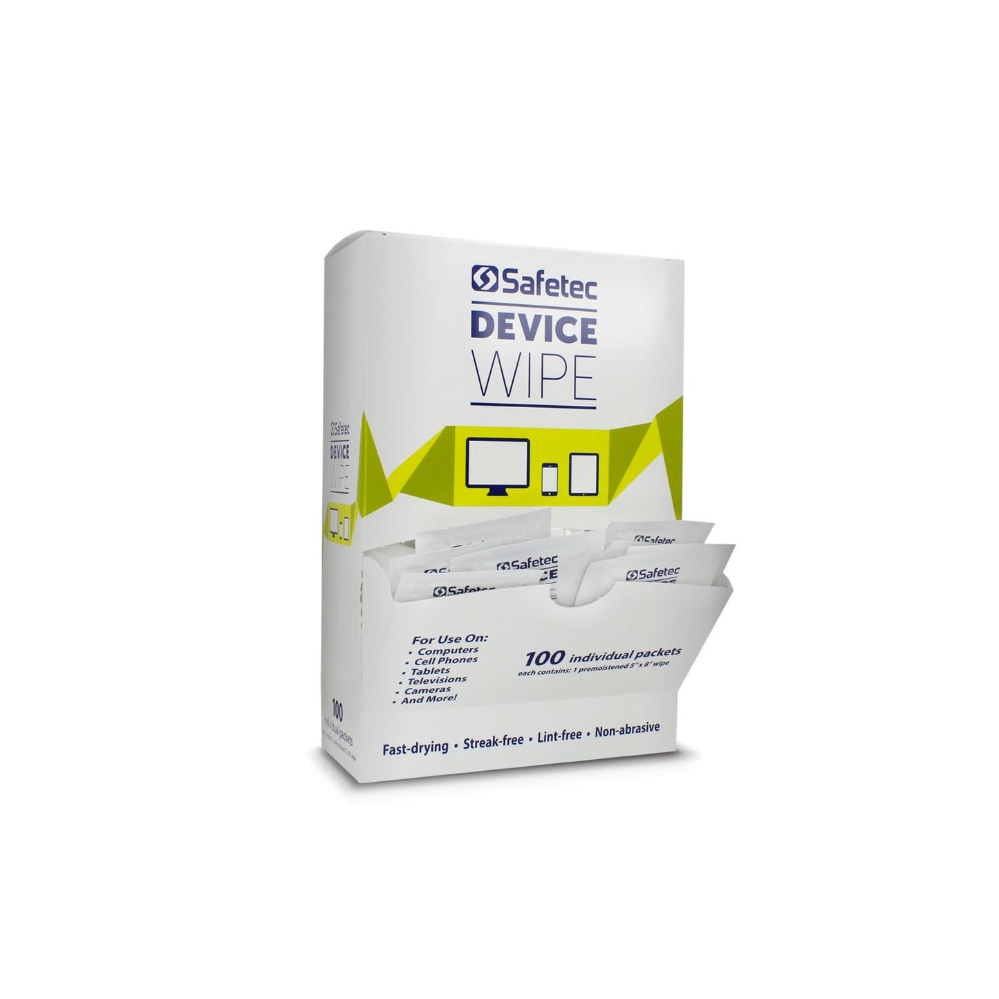 Safetec Device Wipe, 100/bx, 10 bx/cs