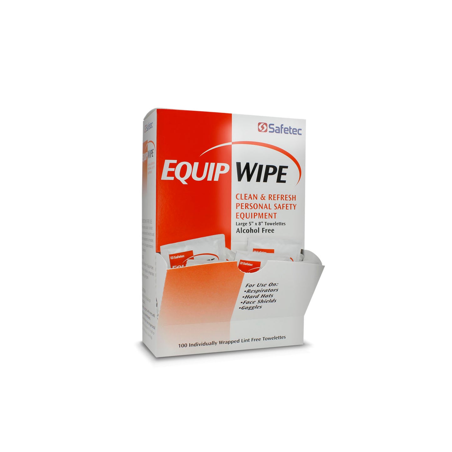 Equip Wipes, Alcohol Free, 100/bx, 10 bx/cs